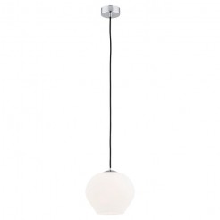 Lampa wisząca Argon 1 opal, chrom 4040