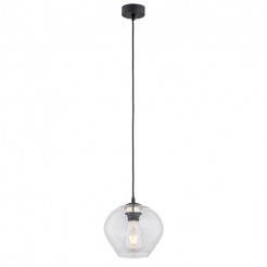 Lampa wisząca Argon 1 przezroczysty, czarny 4041