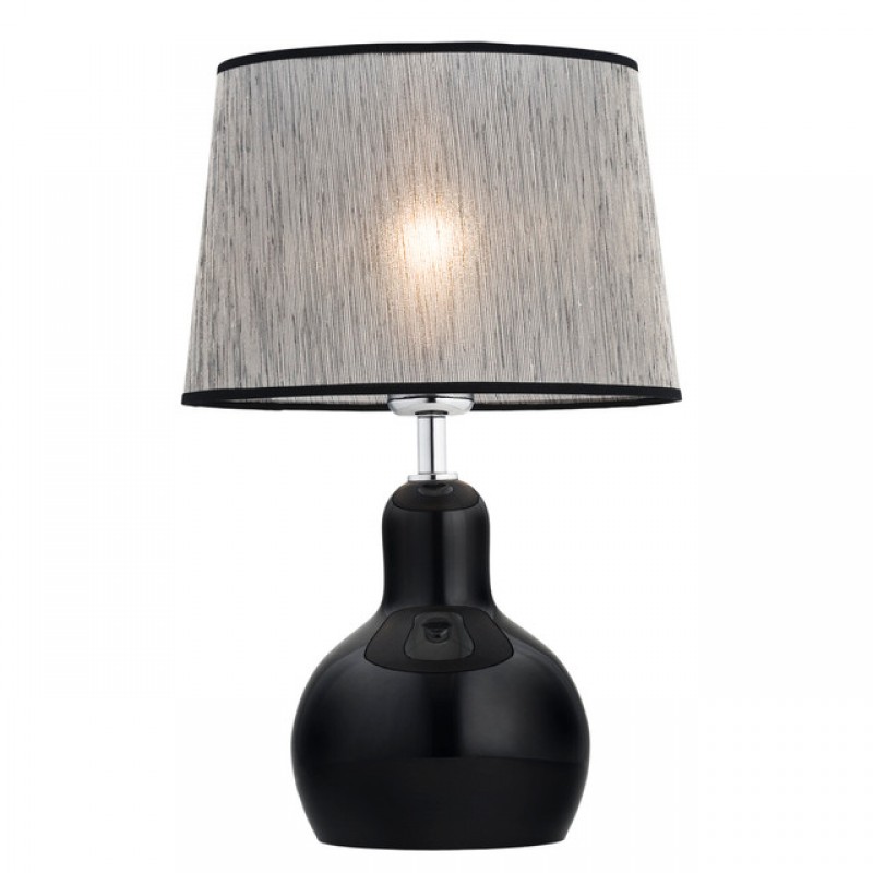 Lampka nocna/biurkowa/gabinet Argon czarny 3037