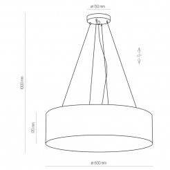 Lampa wisząca TK Lighting BIAŁE 4244