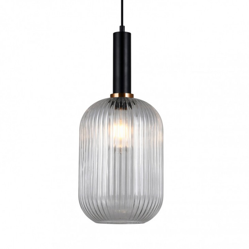 Lampa wisząca Italux PND-5588-1L-BK+CL