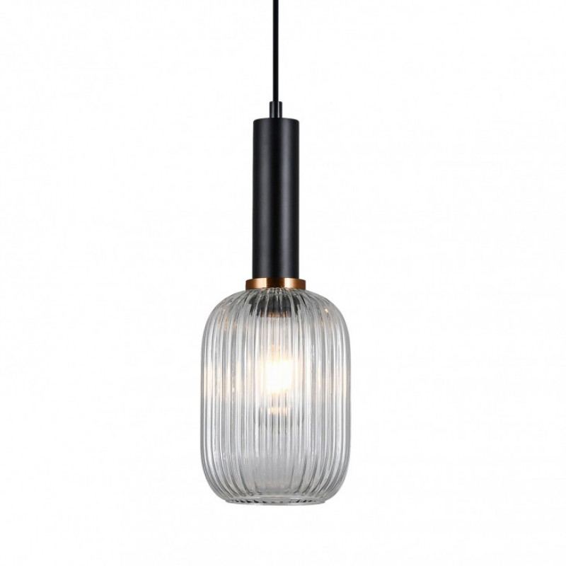 Lampa wisząca Italux PND-5588-1M-BK+CL