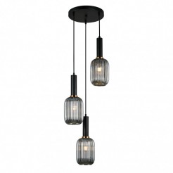 Lampa wisząca Italux PND-5588-3AM-BK+SG