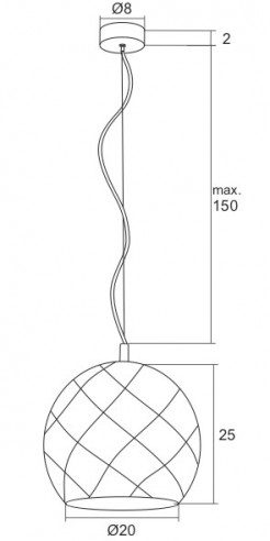 Lampa wisząca Argon 3801