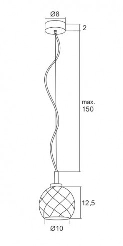 Lampa wisząca Argon 3802