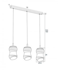 Lampa wisząca Argon 1366