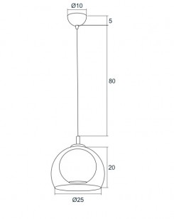 Lampa wisząca Argon 3949