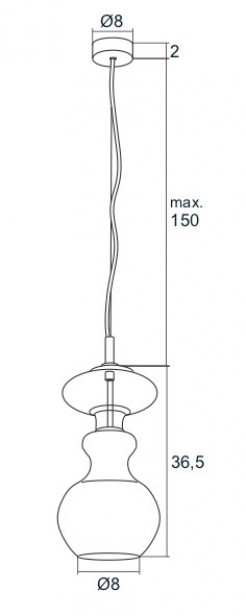 Lampa wisząca Argon 3800