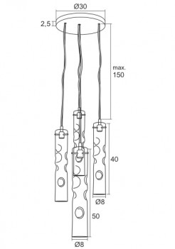 Lampa wisząca Argon 1654