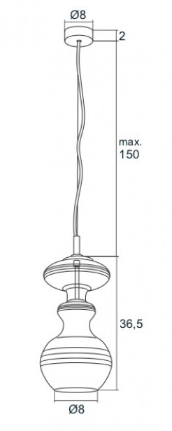 Lampa wisząca Argon 3799