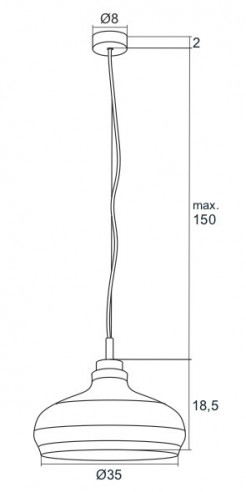 Lampa wisząca Argon 3804