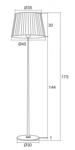 Lampa podłogowa Argon 3849