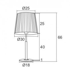 Lampka nocna/biurkowa/gabinet Argon 3846