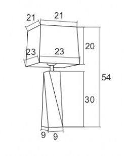 Lampka nocna/biurkowa/gabinet Argon 3840