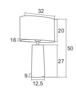 Lampka nocna/biurkowa/gabinet Argon 3841