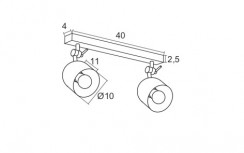 Spot/reflektorek Argon 820