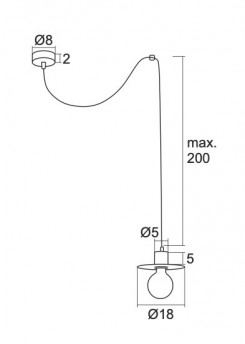 Lampa wisząca Argon 3834