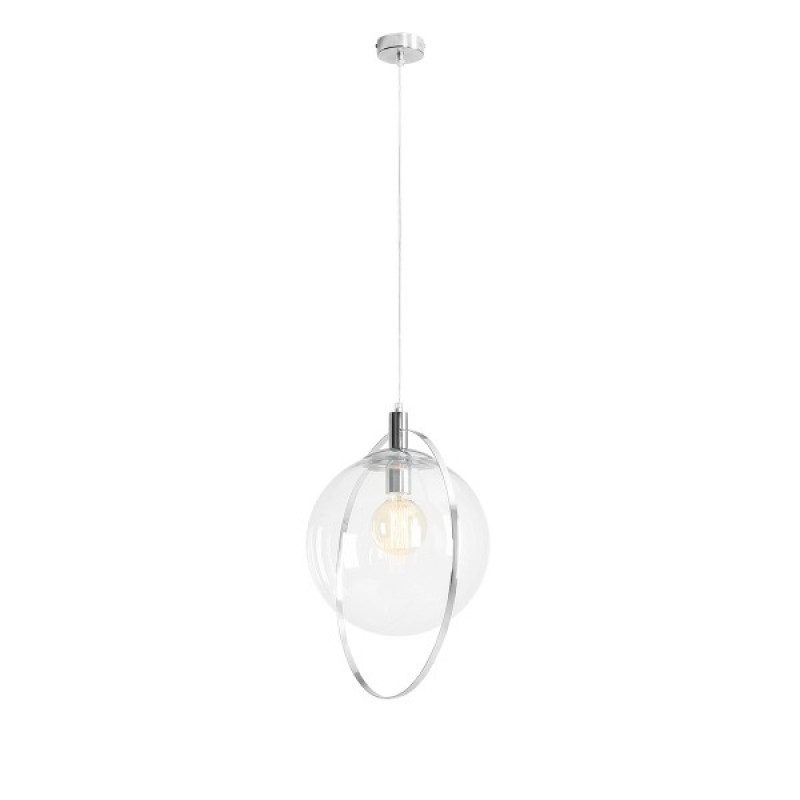 Lampa wisząca Aldex chrom transparent 1065G4