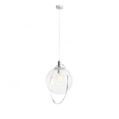 Lampa wisząca Aldex chrom transparent 1065G4