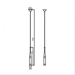 Lampa wisząca Zuma Line MD1998-1GL