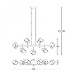 Lampa wisząca Zuma Line P0488-07T-SEAC