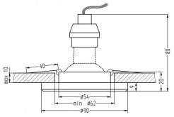 Oprawa downlight/oczko Candellux 2226965