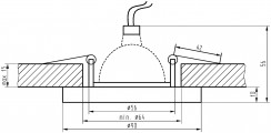 Oprawa downlight/oczko Candellux 2230484