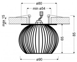 Oprawa downlight/oczko Candellux 2268743