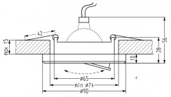 Oprawa downlight/oczko Candellux 2263076