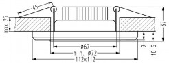 Oprawa downlight/oczko Candellux 2263885