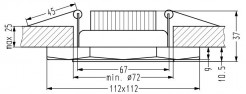 Oprawa downlight/oczko Candellux 2263922