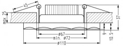 Oprawa downlight/oczko Candellux 2263939