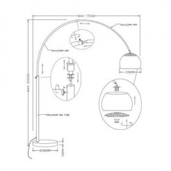 Lampa podłogowa Zuma Line TS-010121T-BB