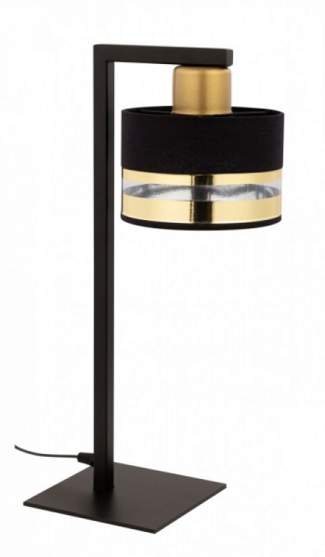 Lampka nocna/biurkowa/gabinet Sigma BLACK-GOLD 50235