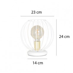 Lampka nocna/biurkowa/gabinet Emibig WHITE 145/LN1 