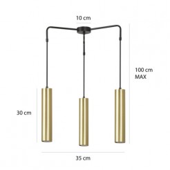 Lampa wisząca Emibig BLACK PREMIUM 457/3PREM