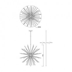 Lampa wisząca Zuma Line P0491-09C-F7DY