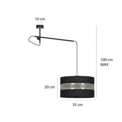 Lampa wisząca Emibig BLACK 648/1