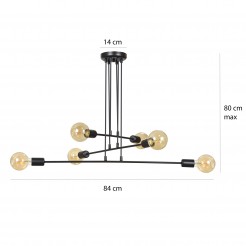 Lampa wisząca Emibig BLACK 696/6