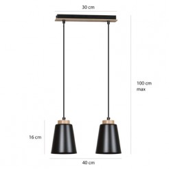 Lampa wisząca Emibig BLACK 442/2