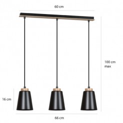 Lampa wisząca Emibig BLACK 442/3 