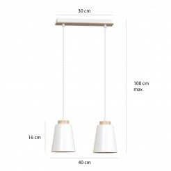 Lampa wisząca Emibig WHITE 443/2 