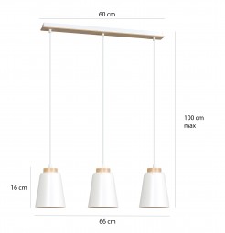 Lampa wisząca Emibig WHITE 443/3 