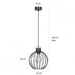 Lampa wisząca Emibig BLACK 754/1