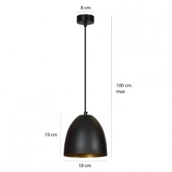 Lampa wisząca Emibig BLACK-GOLD 410/1