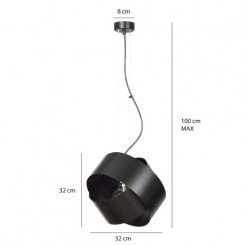 Lampa wisząca Emibig BLACK 790/2 