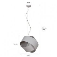 Lampa wisząca Emibig GRAY 790/3