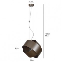 Lampa wisząca Emibig WENGE 790/4