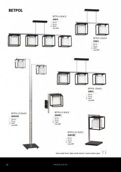 Lampka nocna/biurkowa/gabinet Emibig 258/LN1 BLACK