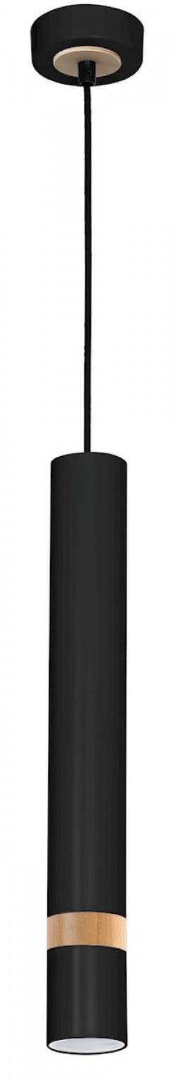 Lampa wisząca Milagro black/wood MLP6305
